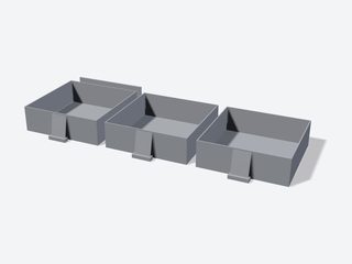 3D preview of the Counter dump bins