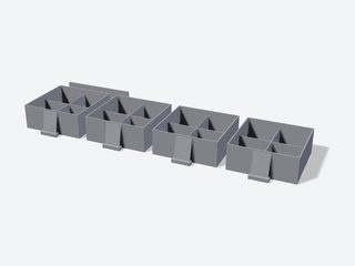 3D preview of the Divided dump bins