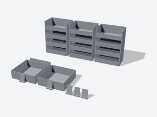 3D preview of the Floor dump bins