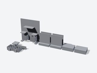 3D preview of the Jewelry and showcase table