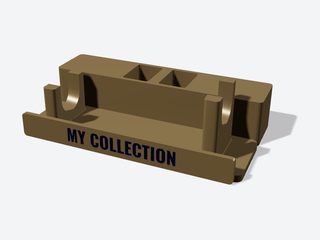3D preview of the Pistol display stand