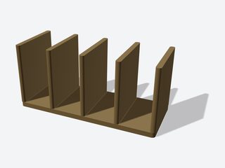 3D preview of the 4-pistol rack