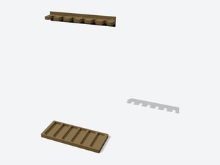3D preview of the 6-gun wall rack