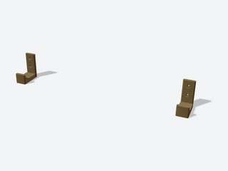 3D preview of the Wall hangers, 1 gun