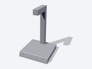 3D preview of the Freestanding with base