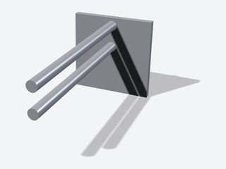 3D preview of the Long double hook (cords, hoses)
