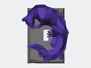 Picture of the Dragon Warden (STLflix design) switch cover
